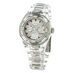 Reloj Chronotech Hombre CC7046M-09M Policarbonato Transparente