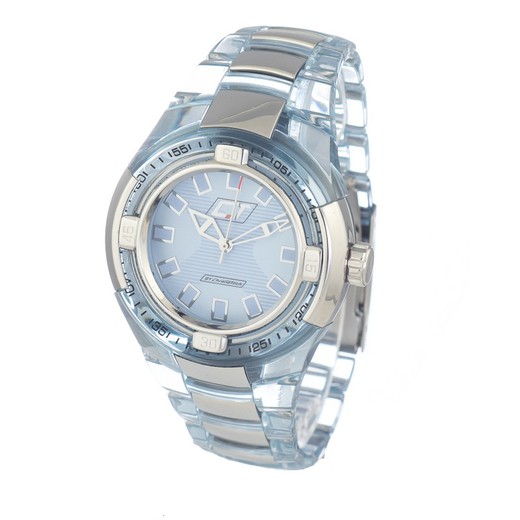 Reloj Chronotech Hombre CC7047M-01M Policarbonato Transparente