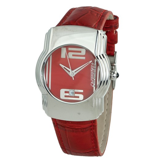 Reloj Chronotech Hombre CT-7279M-05 Piel Rojo