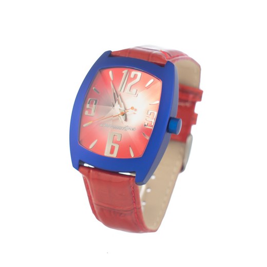 Reloj Chronotech Hombre CT2050M-05 Piel Rojo