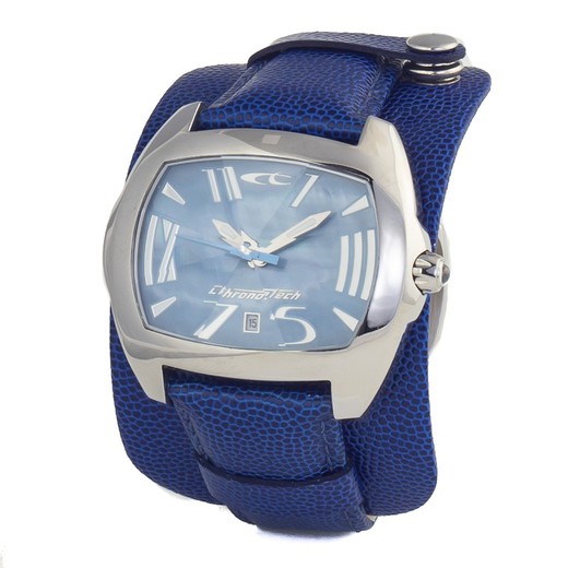 Reloj Chronotech Hombre CT2188J-22 Piel Azul