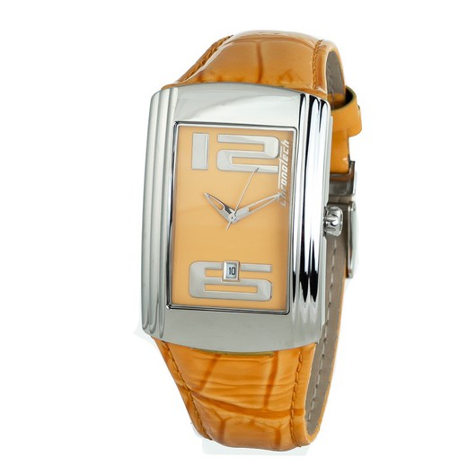 Reloj Chronotech Hombre CT7017M-07 Piel Naranja