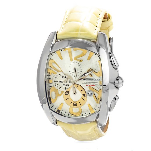 Reloj Chronotech Hombre CT7024M-48 Piel Amarillo