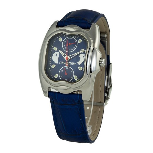 Reloj Chronotech Hombre CT7220M-03 Piel Azul