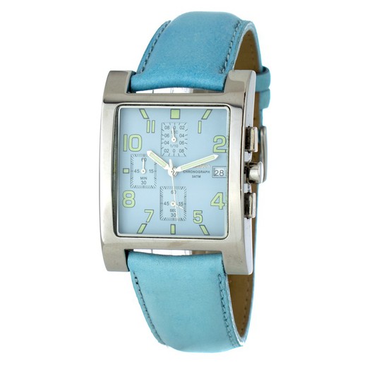 Reloj Chronotech Hombre CT7276-01 Piel Azul