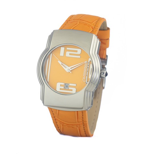 Reloj Chronotech Hombre CT7279M-07 Piel Naranja