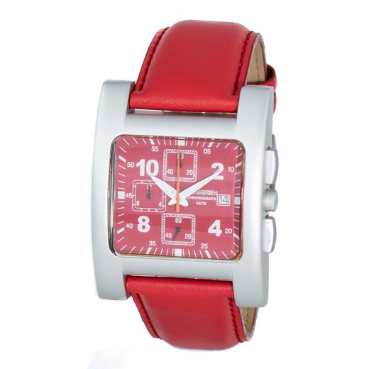 Reloj Chronotech Hombre CT7280-04 Piel Rojo