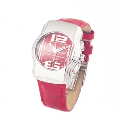 Reloj Chronotech Hombre CT7280M-05 Piel Rojo