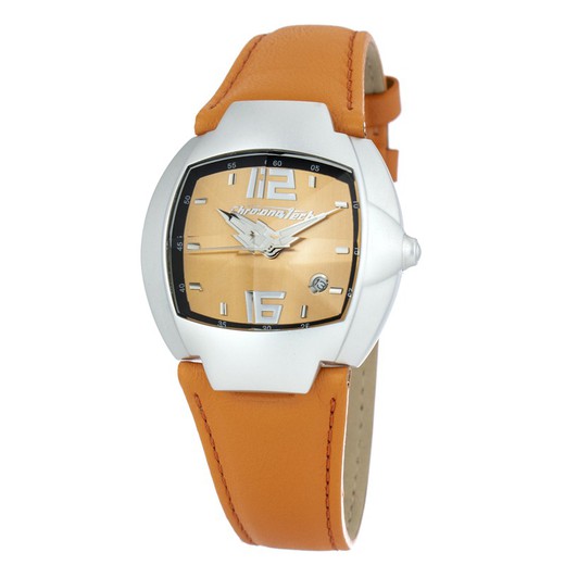 Reloj Chronotech Hombre CT7305M-03 Piel Naranja