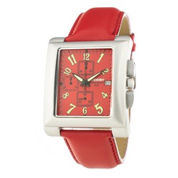 Reloj Chronotech Hombre CT7357-04 Piel Rojo