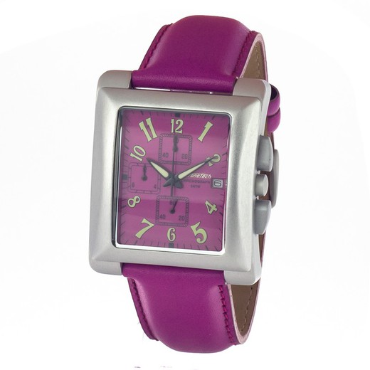 Reloj Chronotech Hombre CT7357-08 Piel Morado