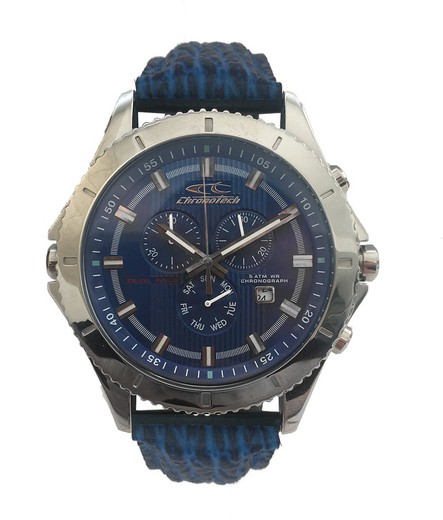 Reloj Chronotech Hombre CT7636M-03 Piel Azul