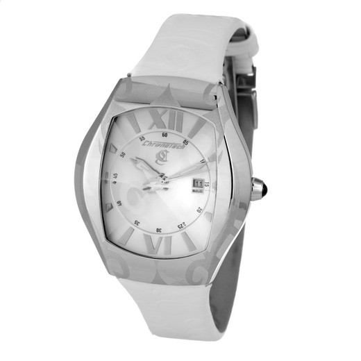 Reloj Chronotech Hombre CT7693J-02 Piel Blanco