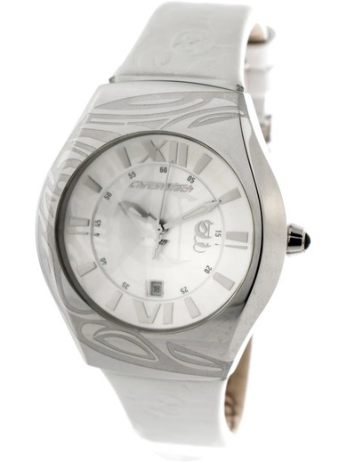 Reloj Chronotech Hombre CT7694J-02 Piel Blanco