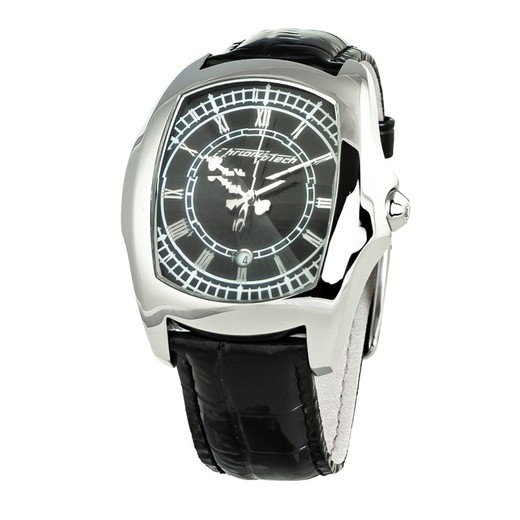 Reloj Chronotech Hombre CT7896M-92 Piel Negro