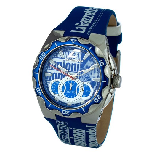 Reloj Chronotech Hombre CT7922AM-47 Piel Azul