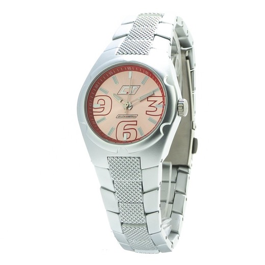 Reloj Chronotech Mujer CC7039L-07M Policarbonato Plateado