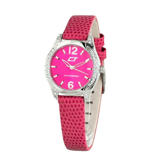 Reloj Chronotech Mujer CC7101LS-15 Piel Rosa