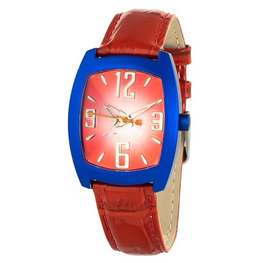 Reloj Chronotech Mujer CT2050L-05 Piel Rojo