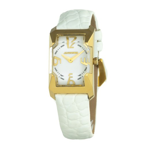 Reloj Chronotech Mujer CT6024L-07 Piel Blanco