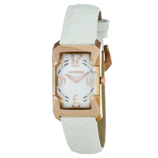 Reloj Chronotech Mujer CT6024L-11 Piel Blanco