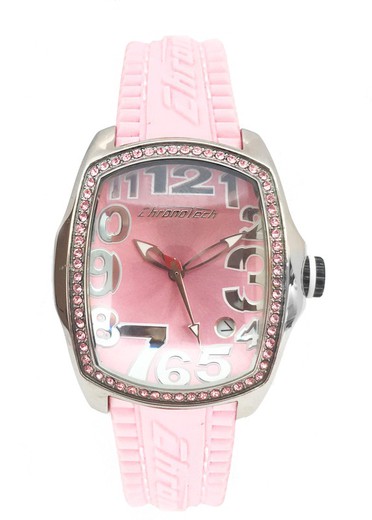 Reloj Chronotech Mujer CT7016LS-07 Caucho Rosa