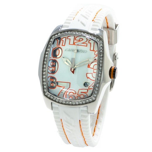 Reloj Chronotech Mujer CT7016LS-09 Caucho Blanco