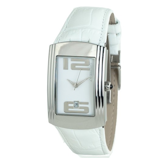 Reloj Chronotech Mujer CT7017B-06 Piel Blanco