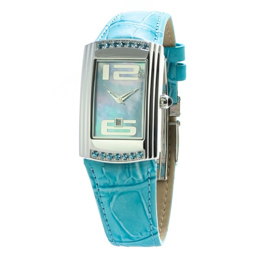 Reloj Chronotech Mujer CT7017L-05S Piel Azul