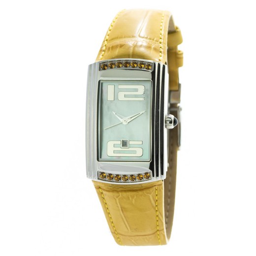 Reloj Chronotech Mujer CT7017L-06S Piel Amarillo