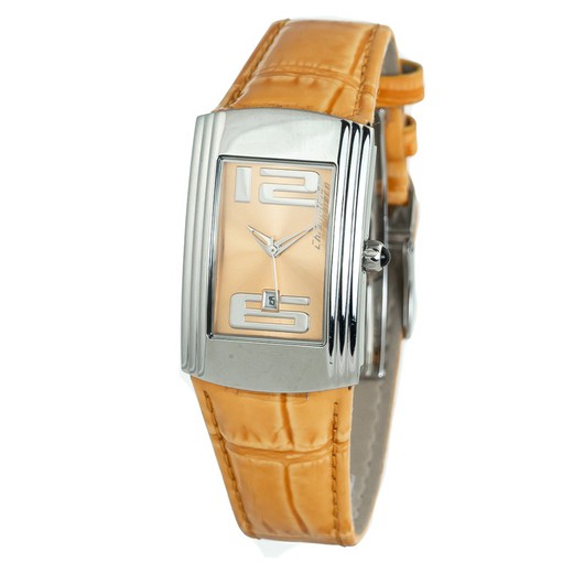 Reloj Chronotech Mujer CT7017L-07 Piel Naranja