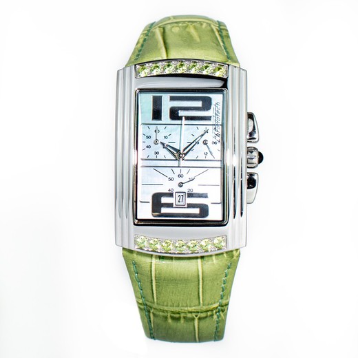 Reloj Chronotech Mujer CT7018B-10S Piel Verde