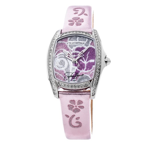 Reloj Chronotech Mujer CT7094SS-13 Piel Rosa