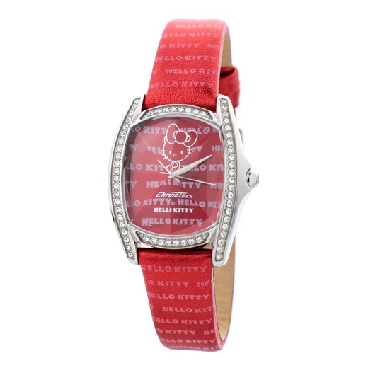 Reloj Chronotech Mujer CT7094SS-28 Piel Rojo