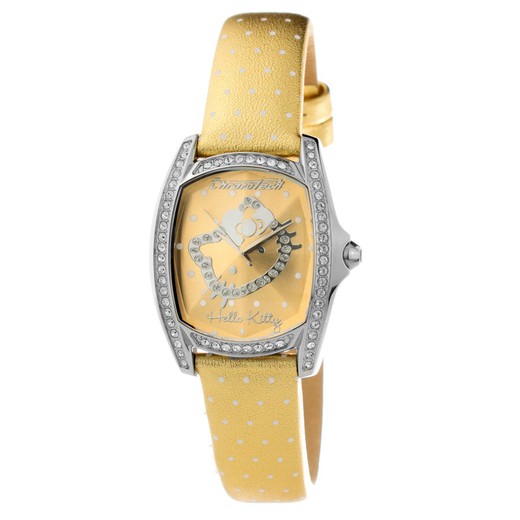 Reloj Chronotech Mujer CT7094SS-44 Piel Dorado