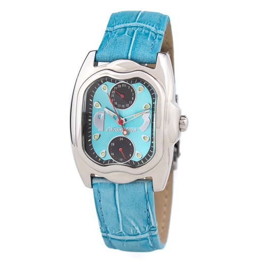 Reloj Chronotech Mujer CT7220L-04 Piel Azul