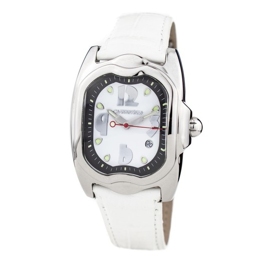 Reloj Chronotech Mujer CT7274M-07 Piel Blanco