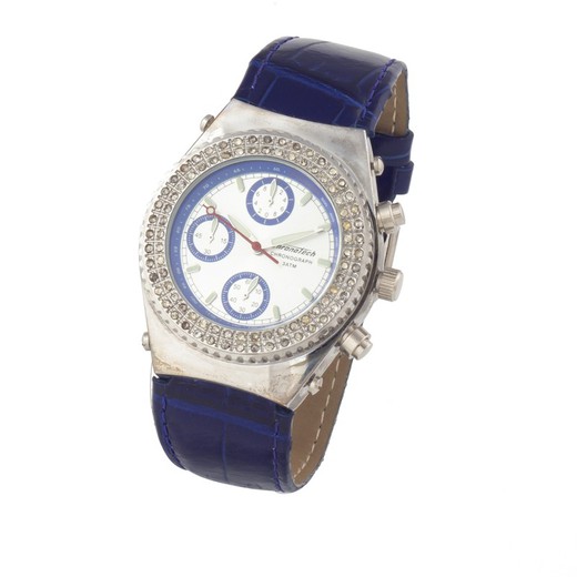 Reloj Chronotech Mujer CT7284S-03 Piel Azul