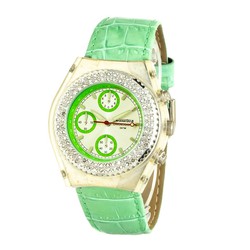 Reloj Chronotech Mujer CT7284S-07 Piel Verde