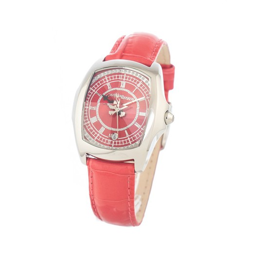 Reloj Chronotech Mujer CT7896L-97 Piel Rojo