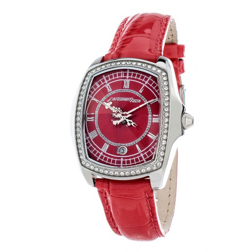 Reloj Chronotech Mujer CT7896LS-97 Piel Plateado