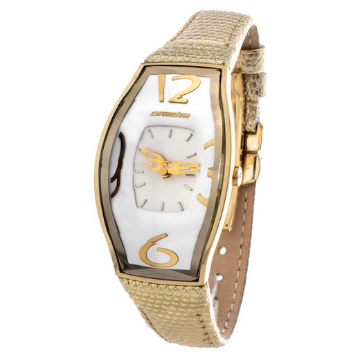 Reloj Chronotech Mujer CT7932L-06 Piel Dorado