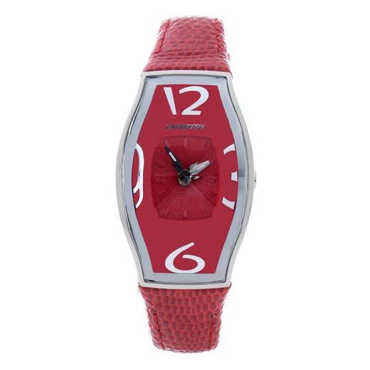 Reloj Chronotech Mujer CT7932L-14 Piel Rojo