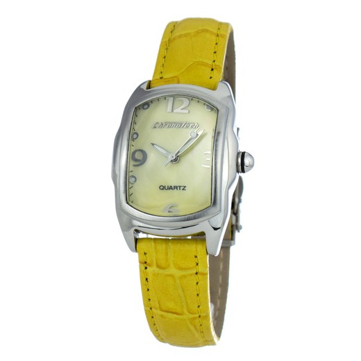 Reloj Chronotech Mujer CT9743L-05 Piel Amarillo