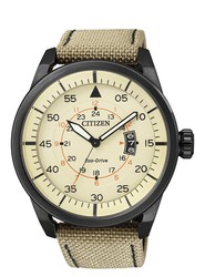 Citizen herreur AW1365-19P Beige læder