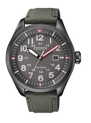 Zegarek męski Citizen AW5005-39H Zielona skóra