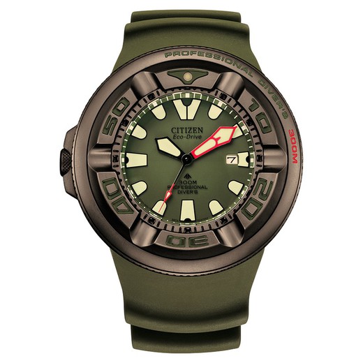 Relógio Citizen Masculino BJ8057-17X Verde Mergulho