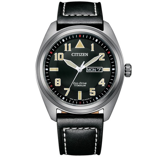 Ανδρικό ρολόι Citizen BM8560-29E Μαύρο Δερμάτινο
