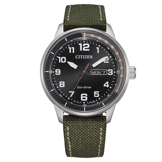Citizen Men's Watch BM8590-10E Dark Green Fabric