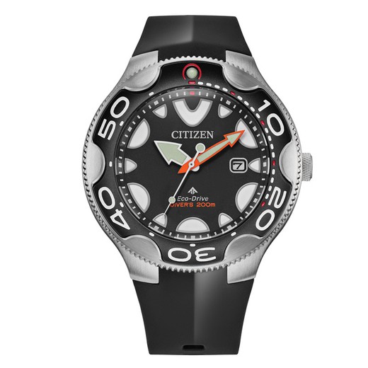 Relógio masculino Citizen BN0230-04E Black Orca